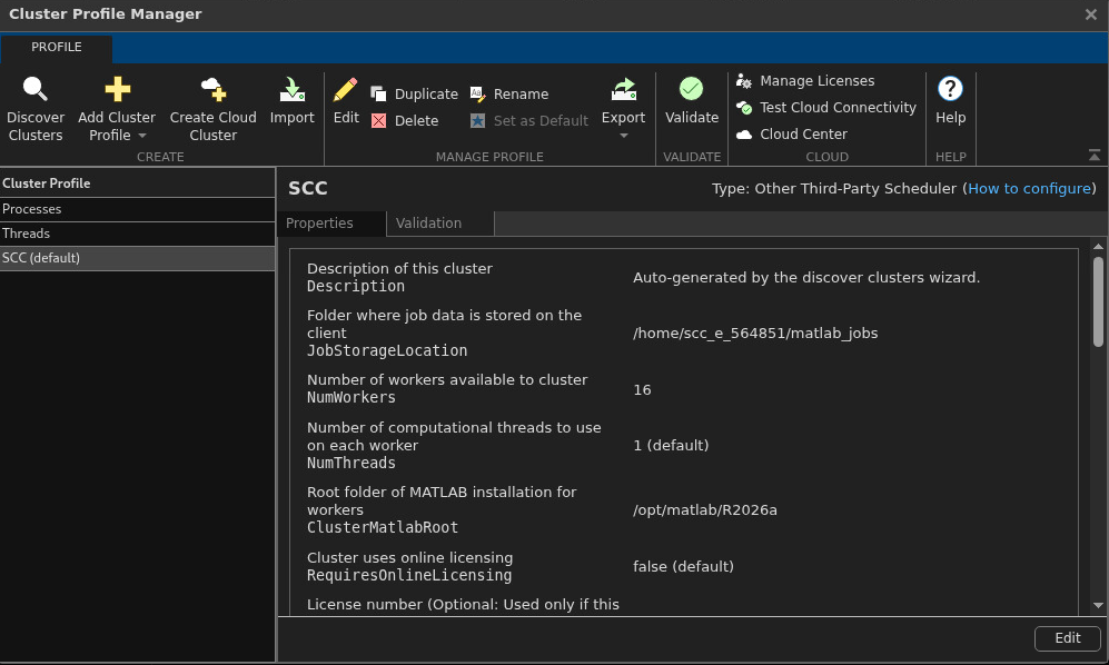 SCC added to Cluster Profile Manager