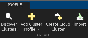 The Discover Clusters button